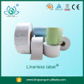 Accept small order factory price linerless label